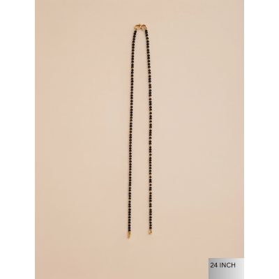 24-Inch TraditionalBlack Bead Mangalsutra Chain