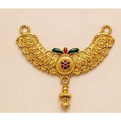 1 Gram Gold Mini Locket Pendant for Women – Minimal Ethnic Daily Wear Jewellery